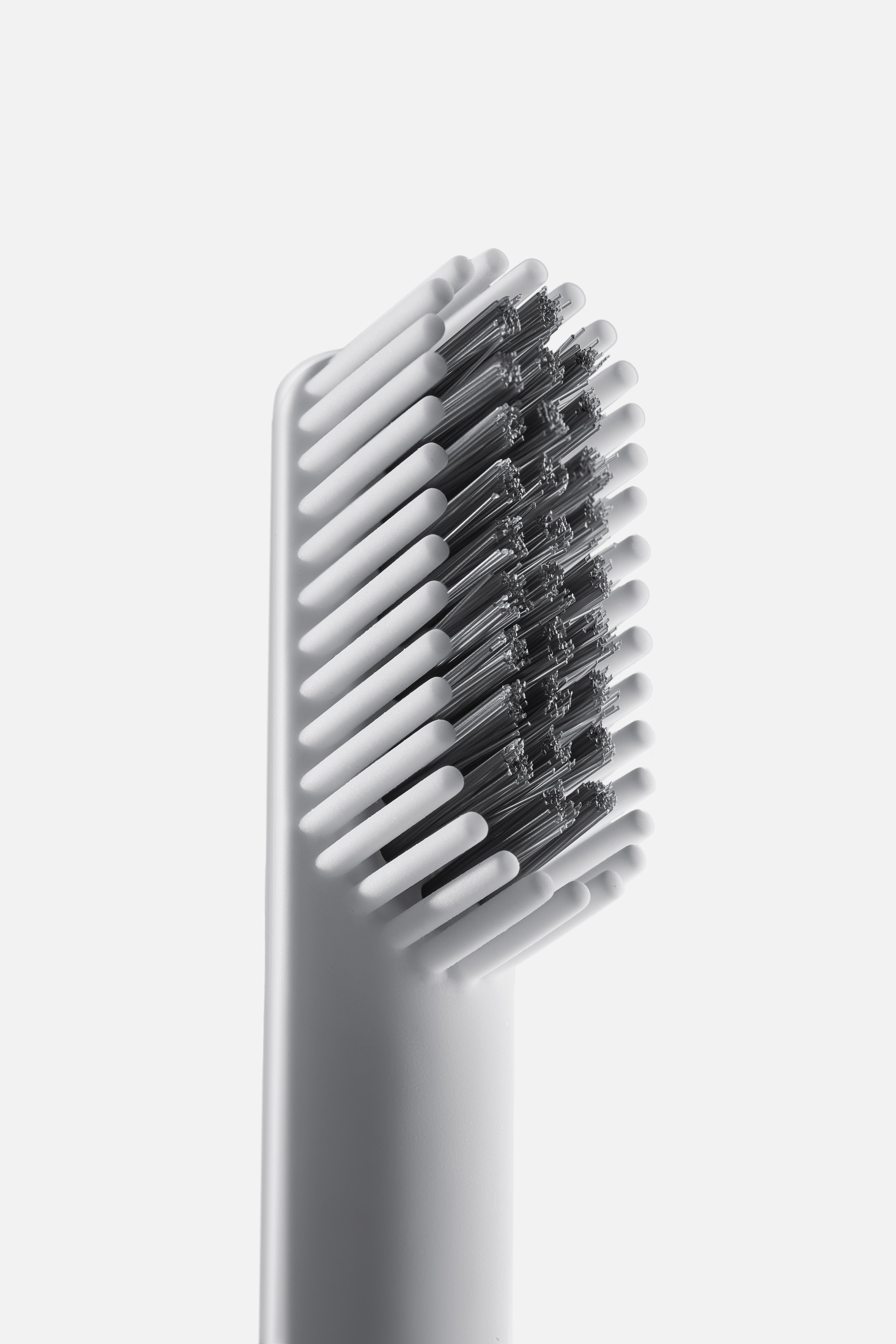Pomabrush Model 1.0 - Nylon-Silicone Brush Heads - White (Pack of 4)