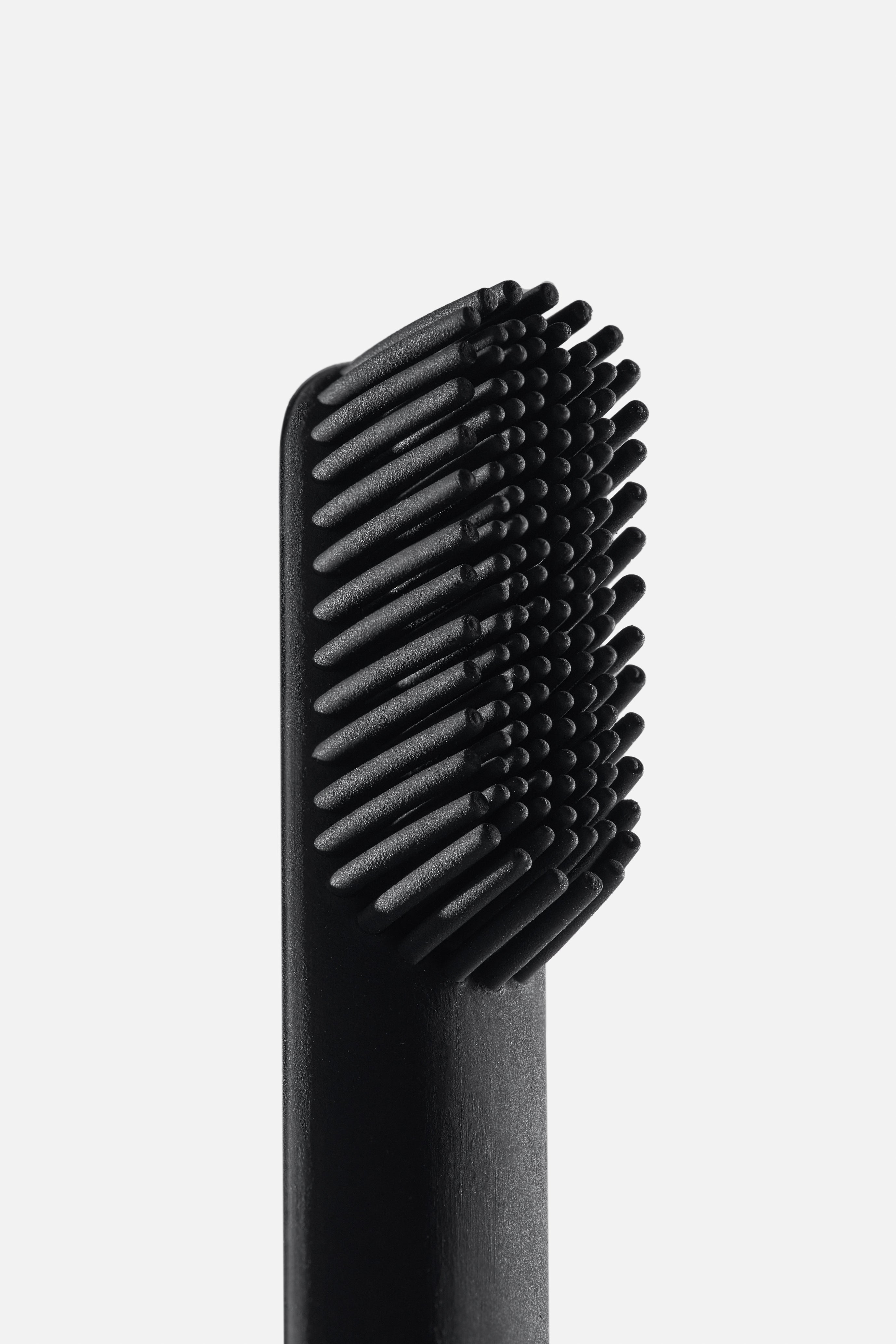 Pomabrush Model 1.0 - Pure Silicone Brush Heads - Black (Pack of 2)
