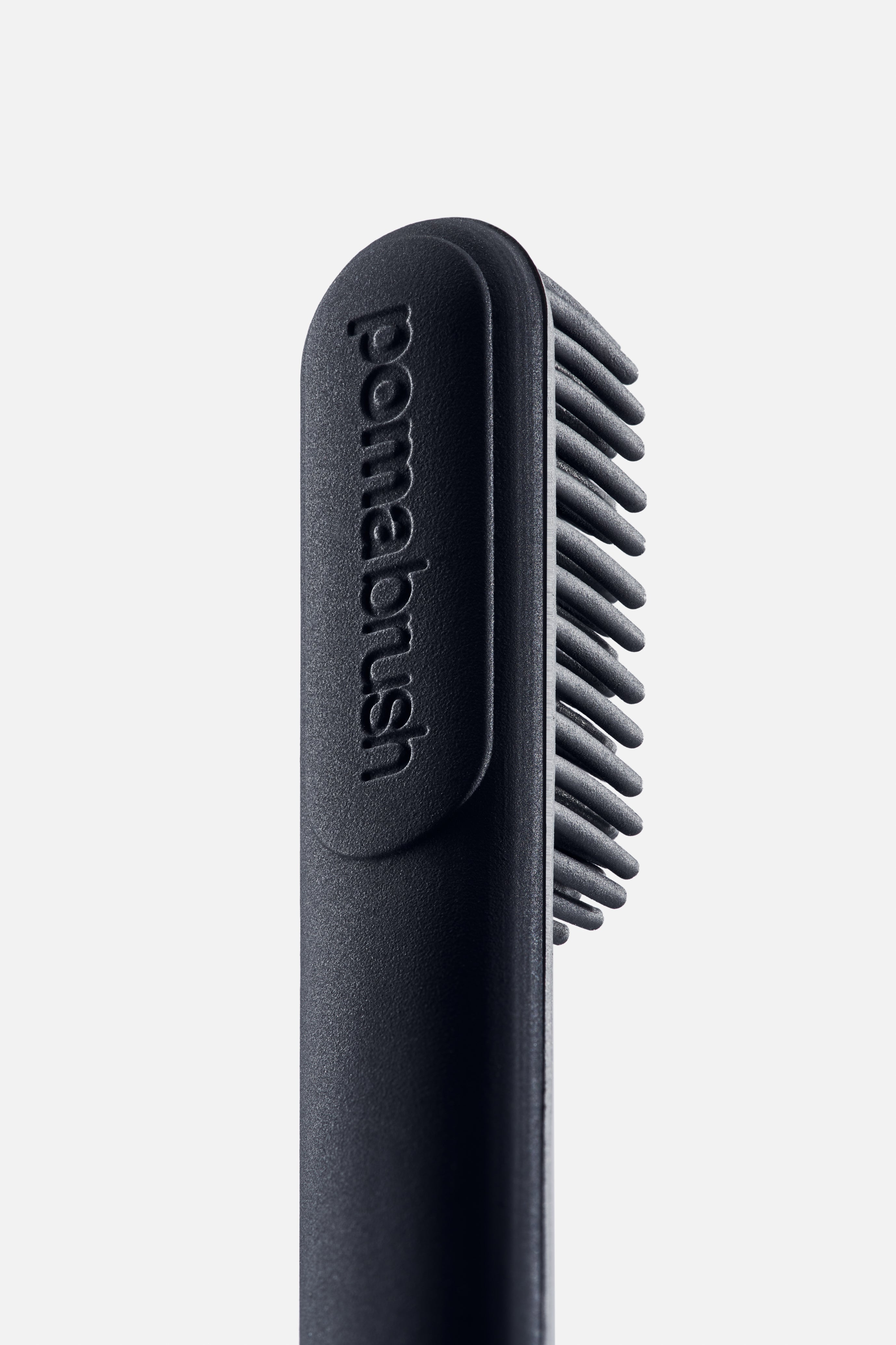 Pomabrush Model 1.0 - Pure Silicone Brush Heads - Black (Pack of 2)