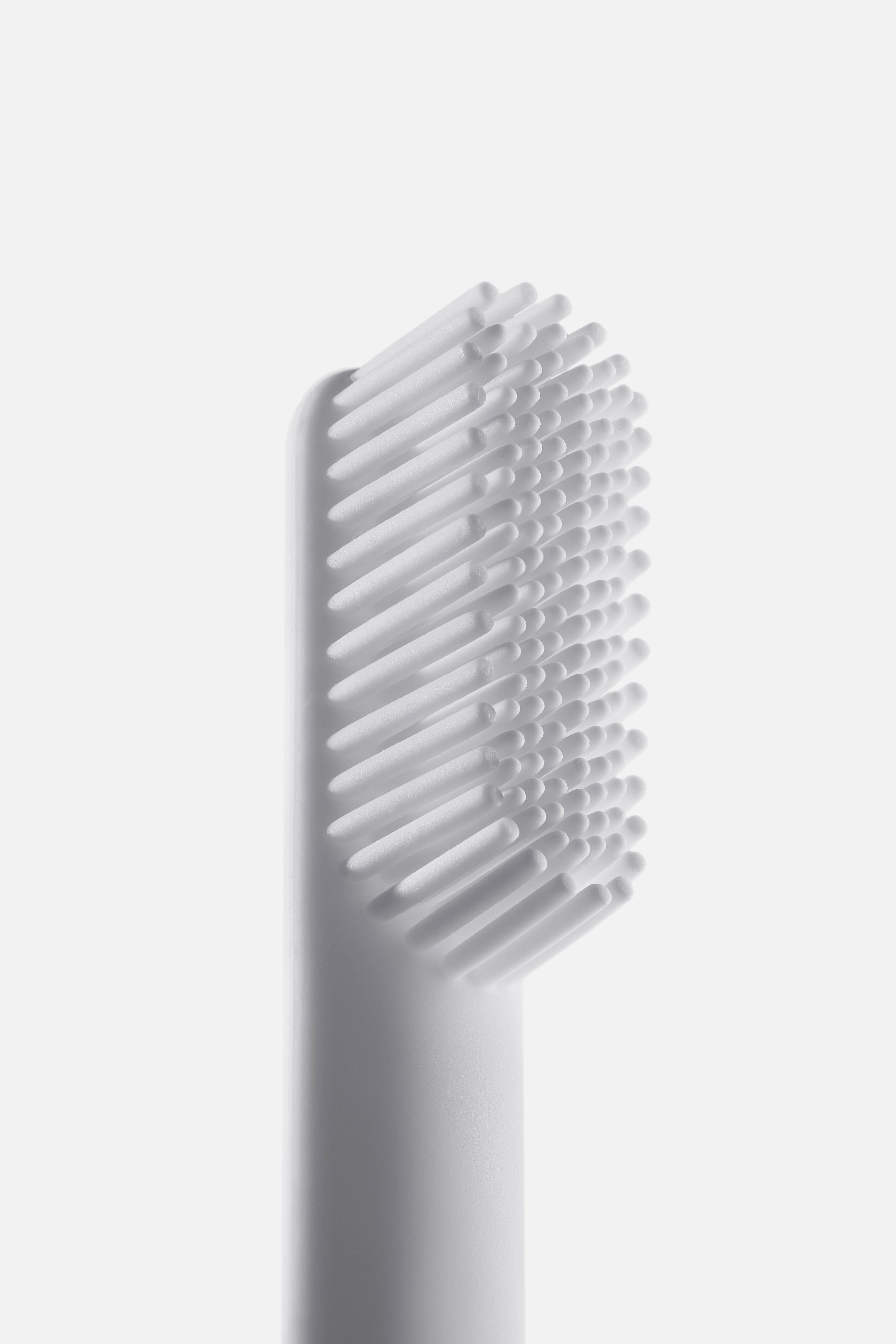 Pomabrush Model 1.0 - Pure Silicone Brush Heads - White (Pack of 2)