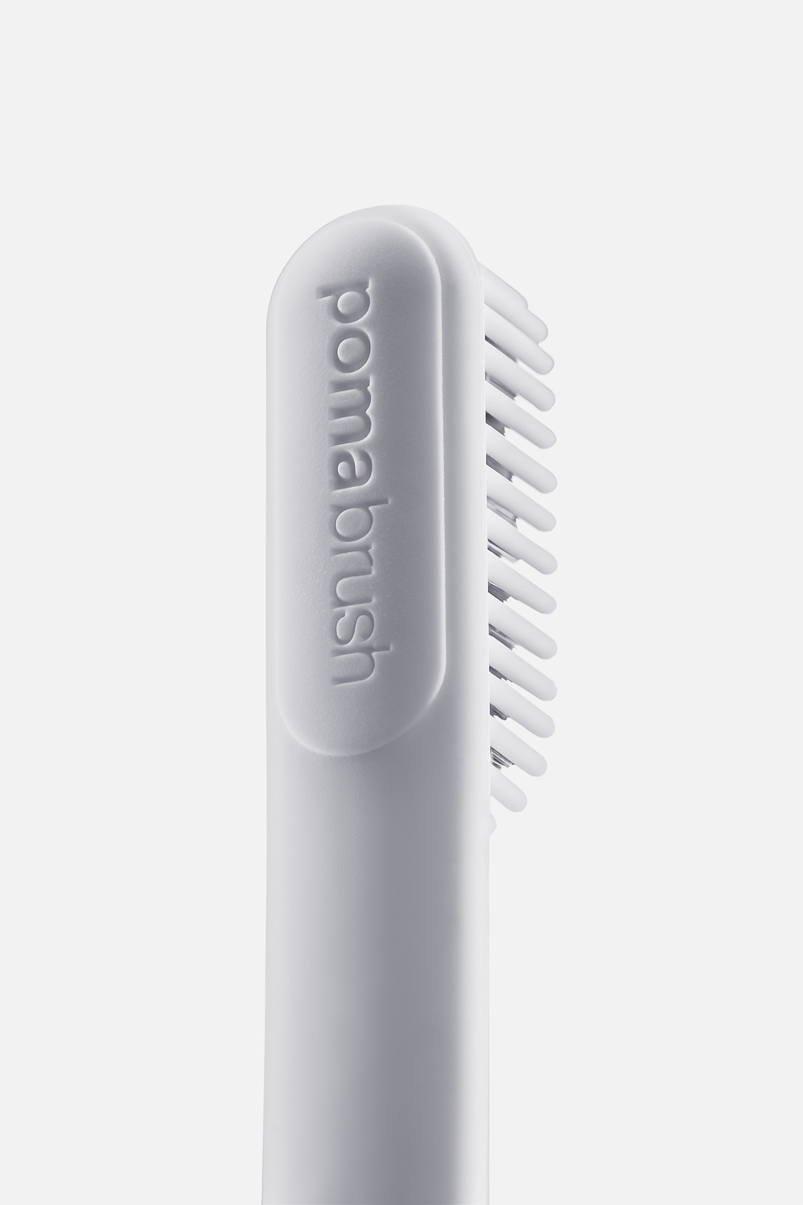 Pomabrush Model 1.0 - Pure Silicone Brush Heads - White (Pack of 2)